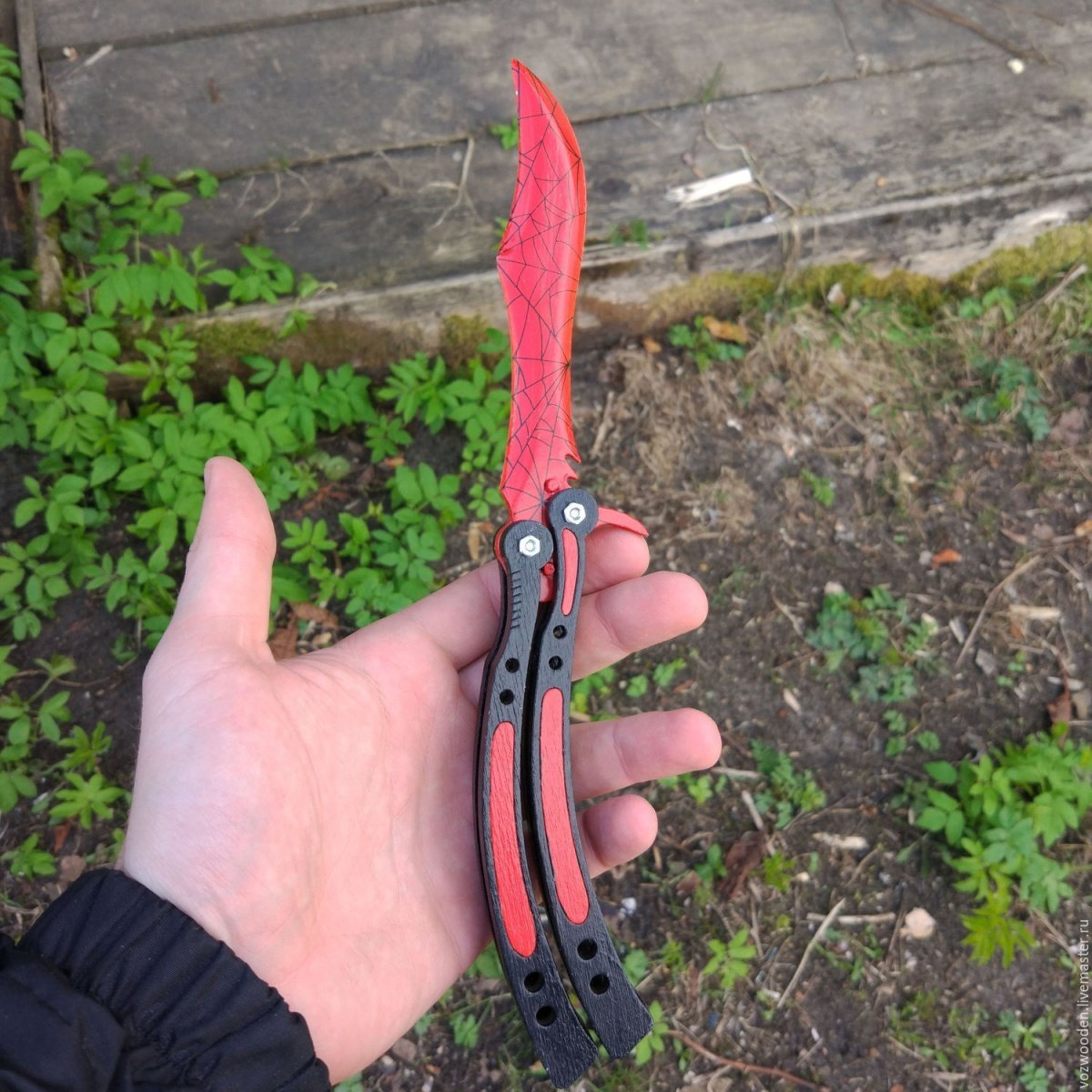 Бабочка Нож Фото Из Дерева — Фото Картинки