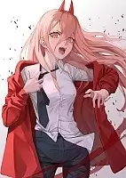 Плакат бумажный Человек-бензопила Chainsaw Man