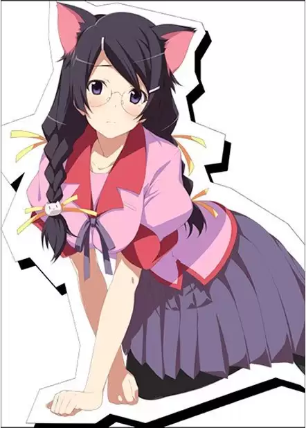 ���������� ������� Nekomonogatari Kuro (������� �����. ׸���� �����) HD �� ����� � ����� 