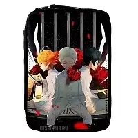 Пенал школьный "The Promised Neverland" Norman, Ray и Emma