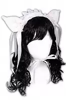 ���� Hime Sweet Kitty Lolita Headpiece (pink/white)