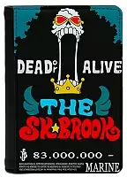 Обложка на паспорт One Piece - Brook as "Soul King Brook" Wanted Poster