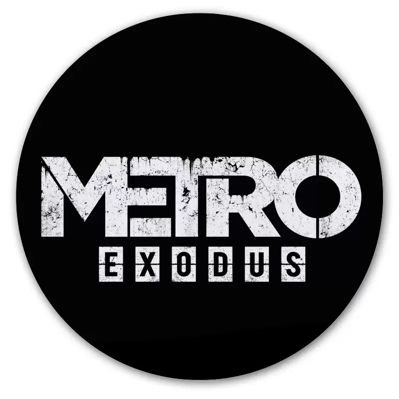 ���������� ������� ������ ��� ����� ������� METRO Exodus logo �� ����� � ����� ����� / Metro
