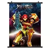 Гобелен тканевый Metroid Samus Aran