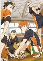 Плакат бумажный с артом Haikyuu!!