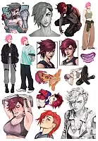 Наклейки Arcane Violet