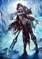 Плакат бумажный World of Warcraft Blood Elf Death Knight