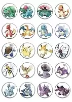 Набор значков Pokemon No.1