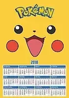 Календарь бумажный А3 на 2025 год Pokemon Pikachu & Logo