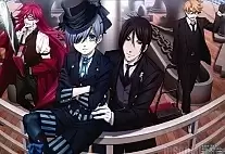   Kuroshitsuji: Book of the Atlantic Grell, Ciel, Sebastian, Ronald