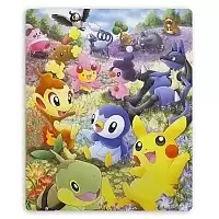 Коврик для мышки прямоугольный Pokemon Pikachu, Turtwig, Chimchar, Piplup, Buneary, Glameow