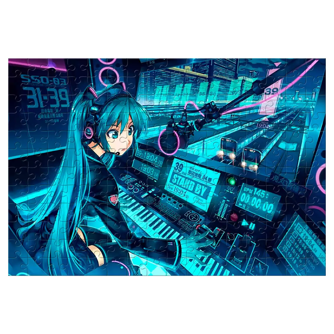 Пазл Vocaloid - Hatsune Miku DJ (размер A3, 252 детали) - купить