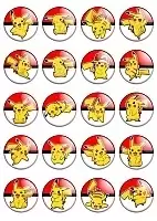 Набор значков Pokemon Pikachu No.4