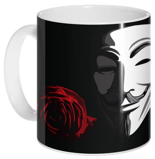 ���������� ������� ������ V for Vendetta - Mask and Rose �� ����� � ����� V - ������ �������� / V for Vendetta / � - ������ ��������