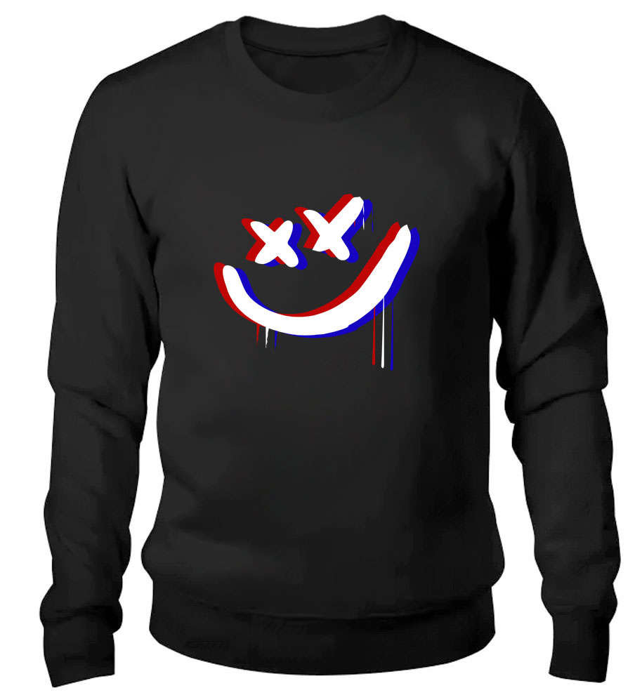 ���������� ������� ������� Drippy smiley / Anaglyph �� ����� � ����� ������ / ������ / Emoji / Emoticons / Smiles