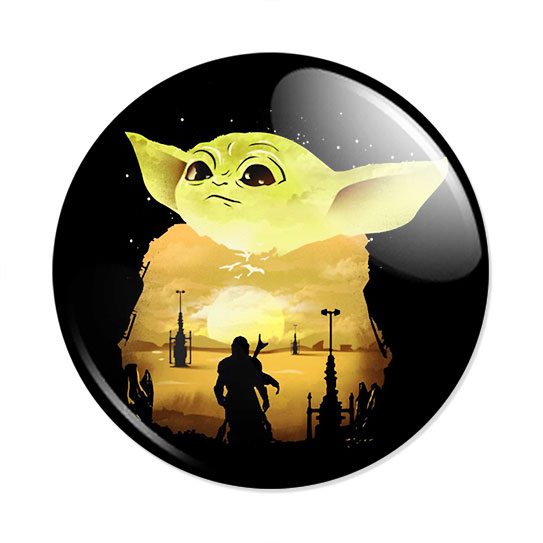 ���������� ������� ������ The Mandalorian Child � Bounty Hunter art �� ����� � ����� ���������� / �������� ����� / The Mandalorian / Star Wars