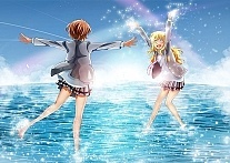  Shigatsu wa Kimi no Uso - Tsubaki Sawabe  Kaori Miyazono