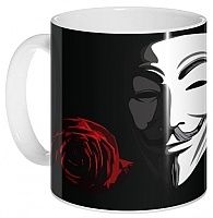 ������ V for Vendetta - Mask and Rose