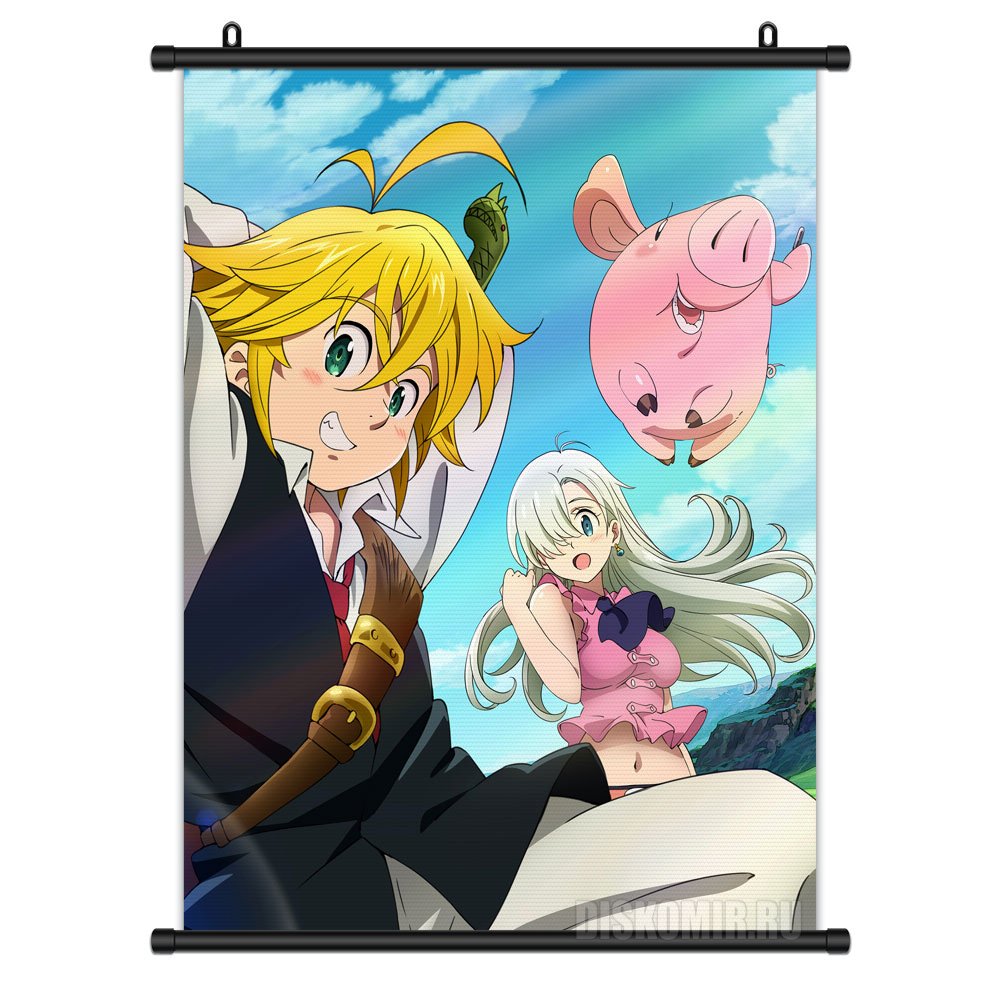 ���������� ������� ������� �������� Nanatsu no Taizai - Elizabeth Liones, Hawk � Meliodas �� ����� � ����� ���� �������� ������ / Nanatsu no Taizai / The Seven Deadly Sins