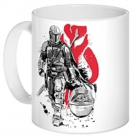  Sumi-e The Mandalorian - Lone Hunter and Cub