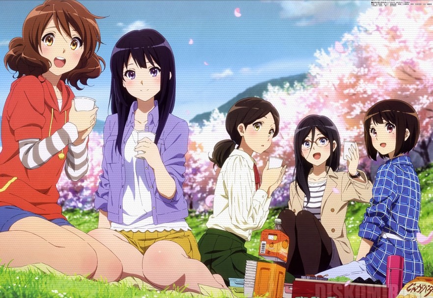 ������ �������� Hibike! Euphonium Rena, Kumiko, Asuka, Kaori, Haruka