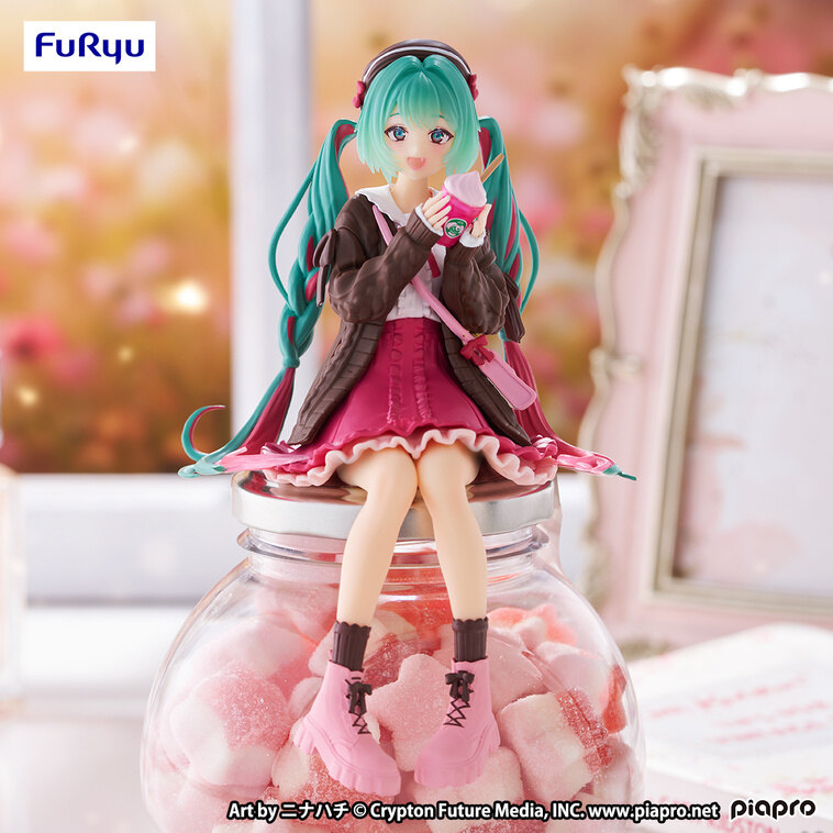 ������� SAV Noodle Stopper Figure Hatsune Miku Autumn Date Pink Ver.