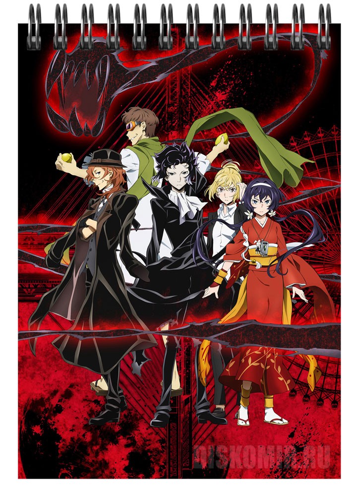 ���������� ������� �������� ��� ��������� A6 Bungou Stray Dogs - Port Mafia �� ����� � ����� ������� �� �������� ���� / Bungou Stray Dogs / ����� �������� ����