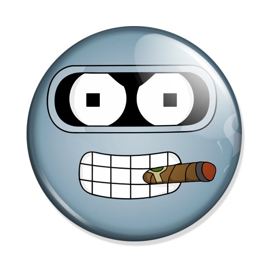 ���������� ������� ������ Futurama - Bender face �� ����� � ����� �������� / Futurama
