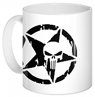 ������ Punisher Star Skull Pentagram