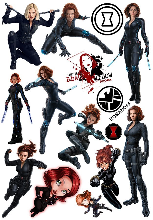 ���������� ������� ������� ��������� Black Widow �� ����� � ����� ׸���� ����� / Black Widow / MARVEL Comics