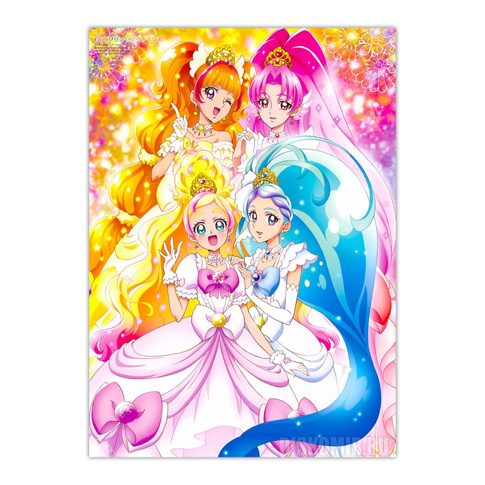 ���������� ������� ������ �������� Go! Princess Precure - Flora, Mermaid, Twinkle, Scarlet �� ����� � ����� ����������� ��������� / Futari wa Precure / Pretty Cure