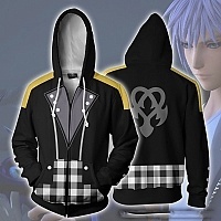 Посмотреть маленькое фото Толстовка 3D с полной запечаткой Kingdom Hearts Riku Keyblade Фотография маленькая Толстовка 3D с полной запечаткой Kingdom Hearts Riku Keyblade из аниме Королевство сердец / Kingdom Hearts