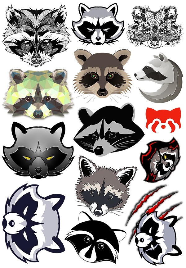 ������� ��������� Raccoons Faces