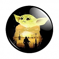  The Mandalorian Child  Bounty Hunter art