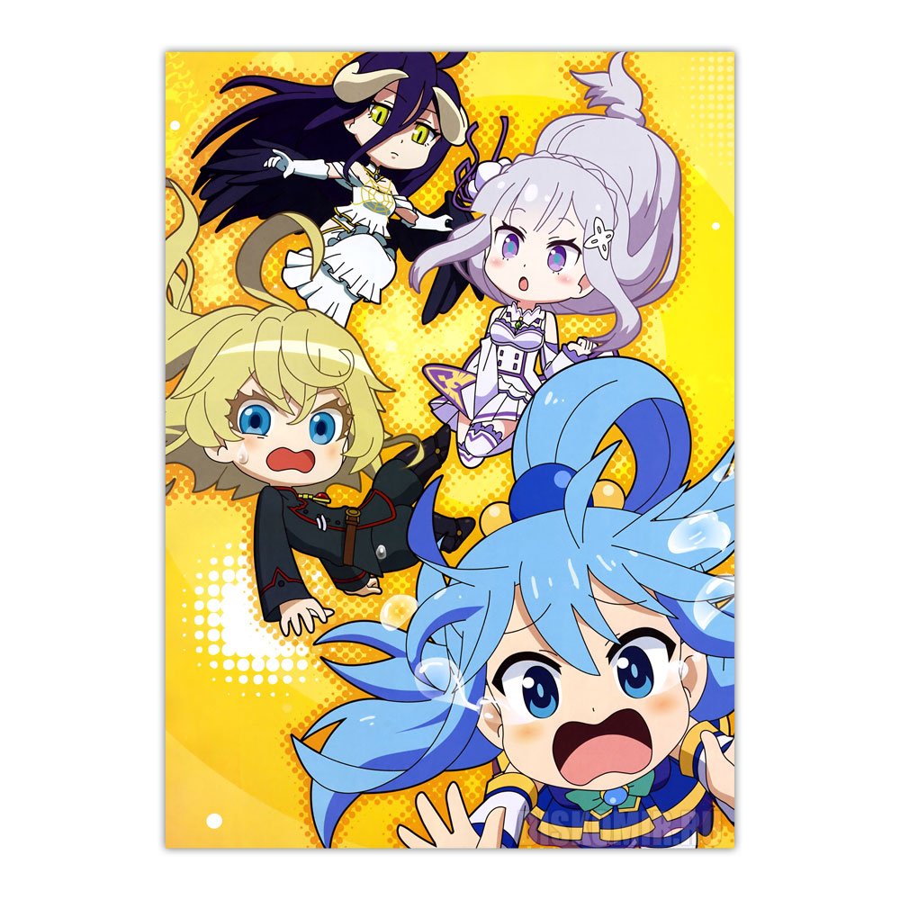 ������ �������� Isekai Quartet - Tanya Degurechaff, Emilia, Albedo, Aqua