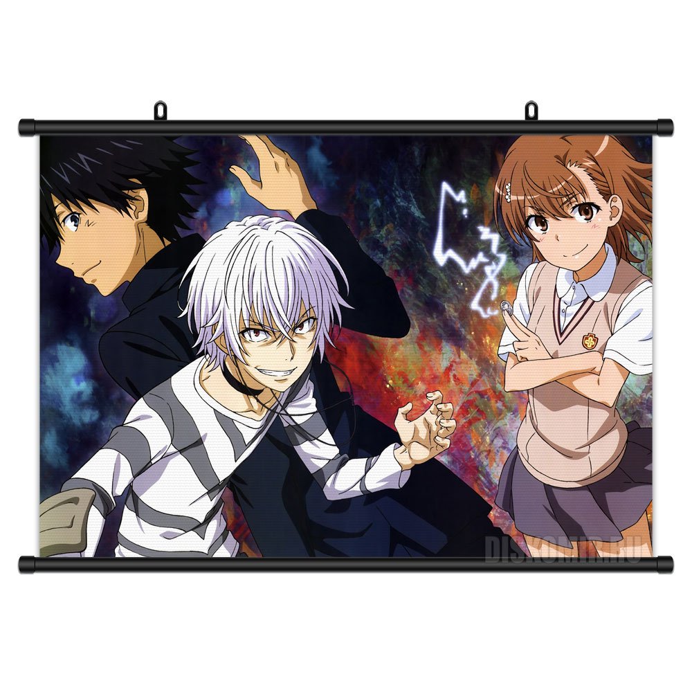 ���������� ������� ������� �������� To Aru Majutsu no Index - Accelerator, Mikoto Misaka, Touma Kamijou �� ����� � ����� ������ ���������� / Toaru Majutsu no Index