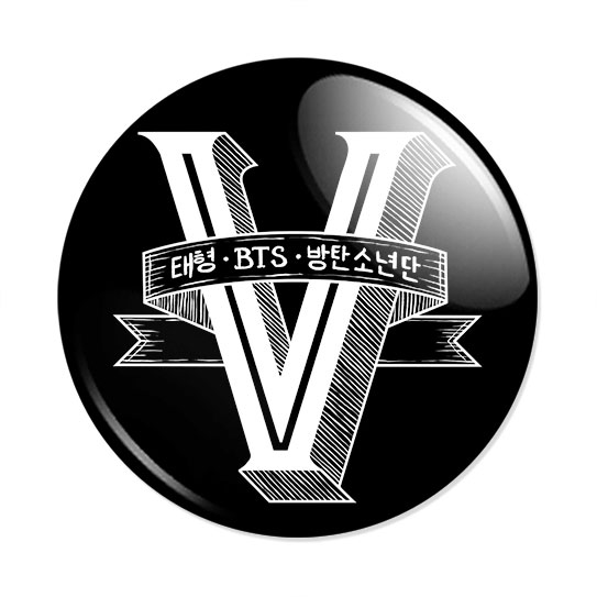 ���������� ������� ������ V - BTS Member Logo �� ����� � ����� ��� / BTS / Bangtan Boys / �����������������