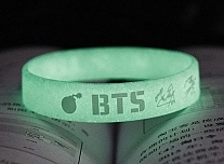 Фотография маленькая Браслет силиконовый K-POP BTS ARMY (Fluorescence) из аниме BTS / Bangtan Boys / Пуленепробиваемые / БТС