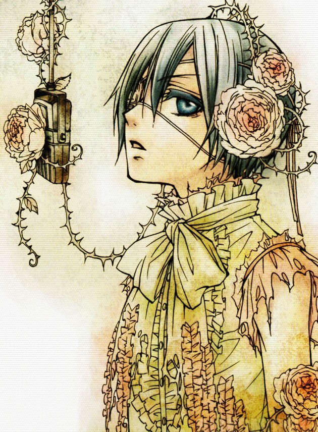 ������ �������� Kuroshitsuji Ciel Phantomhive Roses and thorns