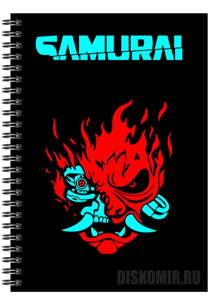 ���������� ������� �������� ��� ��������� A5 "Cyberpunk 2077" Samurai �� ����� � ����� Cyberpunk 2077 / ��������� 2077