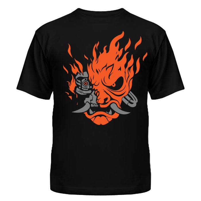 ���������� ������� �������� Cyberpunk 2077 Samurai logo (orange) �� ����� � ����� Cyberpunk 2077 / ��������� 2077