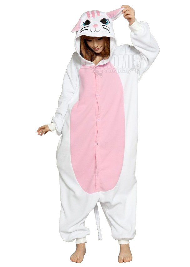 ���������� ������� �������� ��� ������� / Kigurumi Pink White Cat �� ����� � ����� 