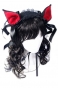 ���� Dark Sweet Kitty Lolita Headpiece (red/black)