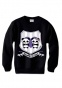 VALENTINES Couple CREWNECK - Deadly in Love Pandas - blk/purple