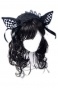 ���� Dark Sweet Kitty Lolita Headpiece (Checkered)