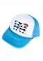   Sarang = Love Panda Couple Foam Trucker Cap - Light Blue