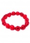  Fluo Skull Beads Bracelet - Red