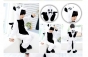      / Kigurumi Unicorn Black White