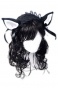 ���� Dark Sweet Kitty Lolita Headpiece (black/white)