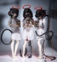����� ������� Three Wise Monkeys [See no Evil, Hear no Evil, Speak no Evil] Premium Set 1/12 Complete Model Action Figure